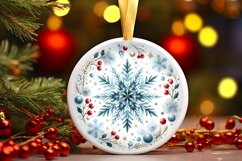 Round Christmas Ornament Sublimation|Clipart Product Image 1