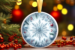 Round Christmass Ornament PNG Product Image 1