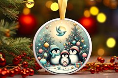 Round Christmas Ornament Sublimation|Clipart Product Image 1