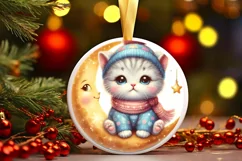 Cute Digital Painting Featuring Cute Baby Kitten PNG Product Image 3
