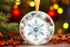 Round Christmass Ornament PNG Product Image 1