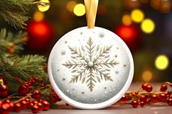 Round Christmas Ornament Sublimation|Clipart Product Image 1