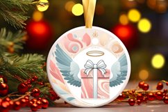 Round Christmas Ornament Sublimation|Clipart Product Image 1