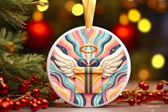 Round Christmass Ornament PNG Product Image 1