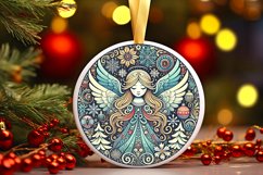 Round Christmas Ornament Sublimation|Clipart Product Image 1