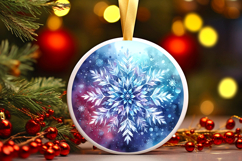 Round Christmass Ornament PNG Product Image 1