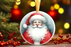 Watercolor Christmas Image Featuring Santa PNG Product Image 3