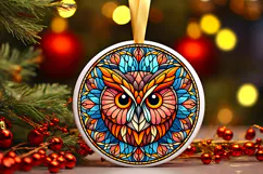 Round Christmass Ornament PNG Product Image 1