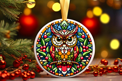 Round Christmass Ornament PNG Product Image 1