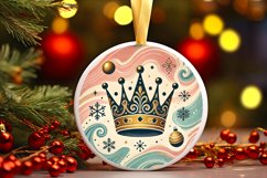 Round Christmas Ornament Sublimation|Clipart Product Image 1