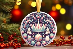 Round Christmas Ornament Sublimation|Clipart Product Image 1