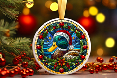 Round Christmass Ornament PNG Product Image 1