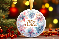 Round Christmass Ornament PNG Product Image 1