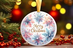 Round Christmas Ornament Sublimation|Clipart Product Image 3