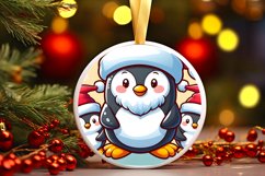 Round Christmas Ornament Sublimation|Clipart Product Image 1