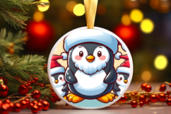 Round Christmass Ornament PNG Product Image 1