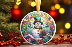 Round Christmas Ornament Sublimation|Clipart Product Image 1