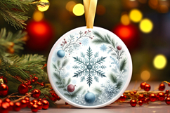 Round Christmass Ornament PNG Product Image 1