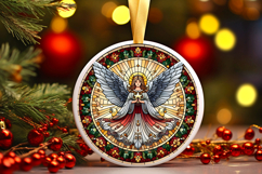 Round Christmass Ornament PNG Product Image 1