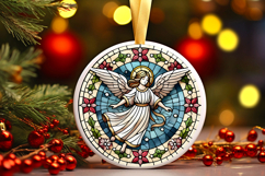 Round Christmass Ornament PNG Product Image 1