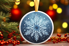 Round Christmass Ornament PNG Product Image 1