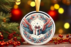 Round Christmas Ornament Sublimation|Clipart Product Image 1