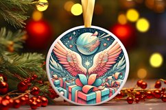 Round Christmas Ornament Sublimation|Clipart Product Image 1