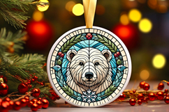 Round Christmass Ornament PNG Product Image 1