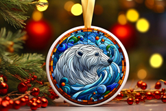 Round Christmass Ornament PNG Product Image 1