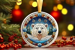 Round Christmas Ornament Sublimation|Clipart Product Image 1