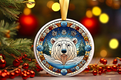 Round Christmass Ornament PNG Product Image 1