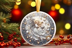 Round Christmas Ornament Sublimation|Clipart Product Image 1