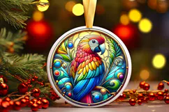 Round Christmass Ornament PNG Product Image 1