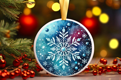 Round Christmass Ornament PNG Product Image 1