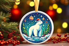 Round Christmas Ornament Sublimation|Clipart Product Image 1
