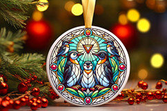 Round Christmass Ornament PNG Product Image 1