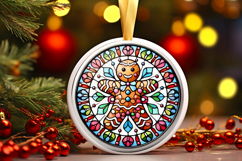 Round Christmass Ornament PNG Product Image 1