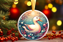 Round Christmass Ornament PNG Product Image 1