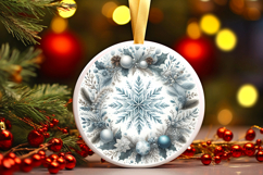 Round Christmass Ornament PNG Product Image 1