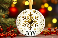 Round Christmass Ornament PNG Product Image 1