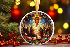Round Christmas Ornament Sublimation|Clipart Product Image 1