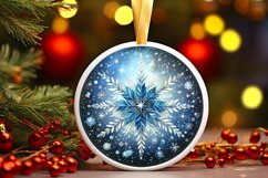 Round Christmas Ornament Sublimation|Clipart Product Image 3