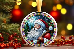 Round Christmas Ornament Sublimation|Clipart Product Image 1