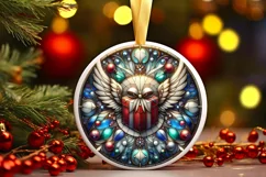 Round Christmas Ornament Sublimation|Clipart Product Image 1