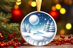 3D Snowy Nights Winter PNG Product Image 3