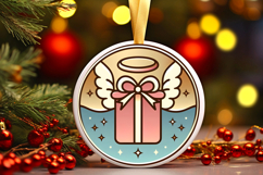 Round Christmass Ornament PNG Product Image 1