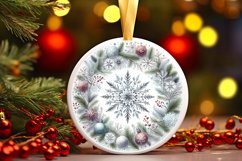 Round Christmas Ornament Sublimation|Clipart Product Image 3