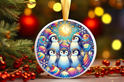 Round Christmass Ornament PNG Product Image 1