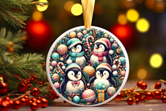 Round Christmass Ornament PNG Product Image 1