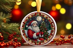 Round Christmas Ornament Sublimation|Clipart Product Image 1